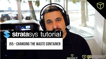 Stratasys J55 - Changing the Waste Container