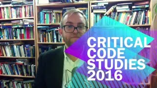 Critical Code Studies 2016 – Eliza by Joseph Weizenbaum