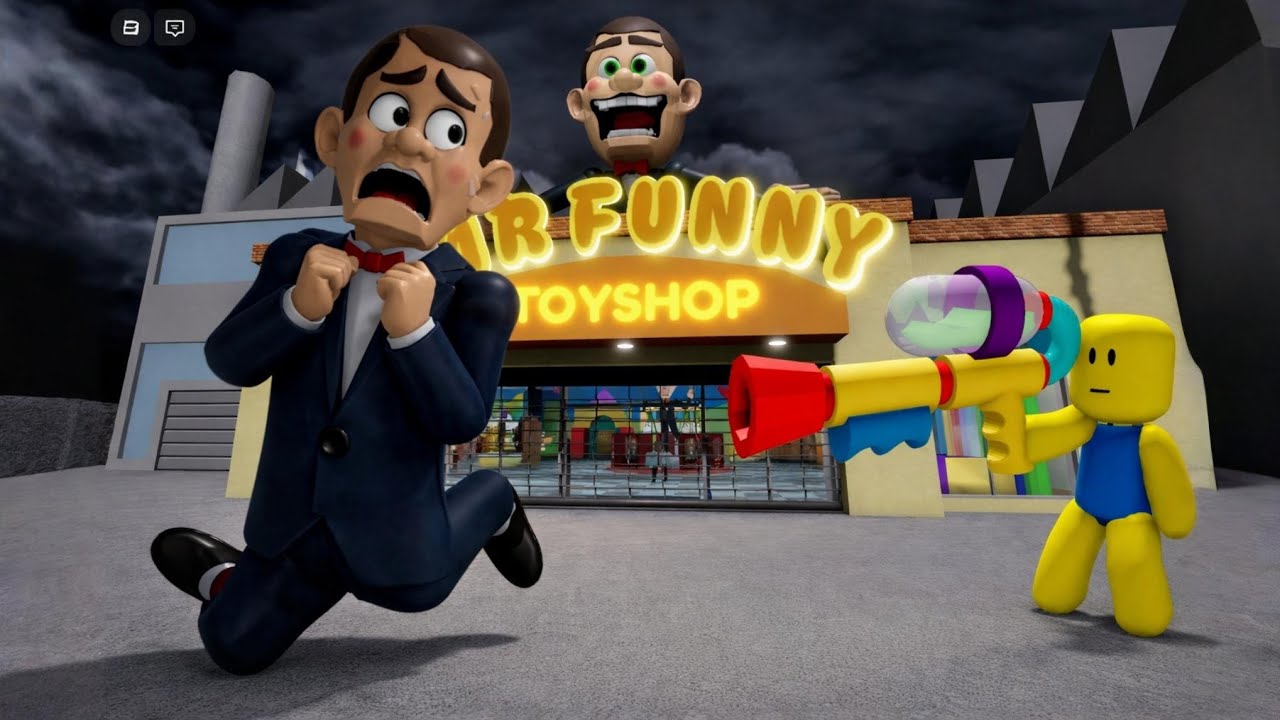 Noob Escape Mr Funny's ToyShop! (SCARY OBBY) #roblox