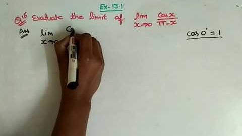 EX 13.1 CLASS 11 Qus 16 NCERT Solutions for Class 11 Maths Chapter 13 Limits and Derivatives