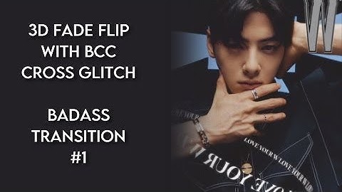 3D fade flip with glitch | badass transition #1 | after effects | glitch editing style