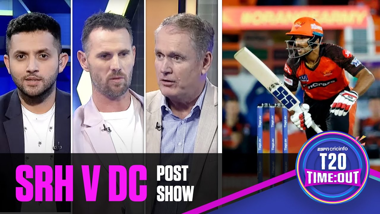 T20 Time:Out LIVE | Mukesh Kumar defends 12 off the final over to help Delhi beat SRH in Hyderabad