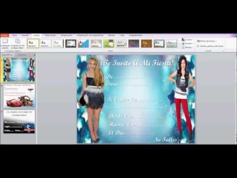 Invitaciones De Cumpleaños En PowerPoint - YouTube