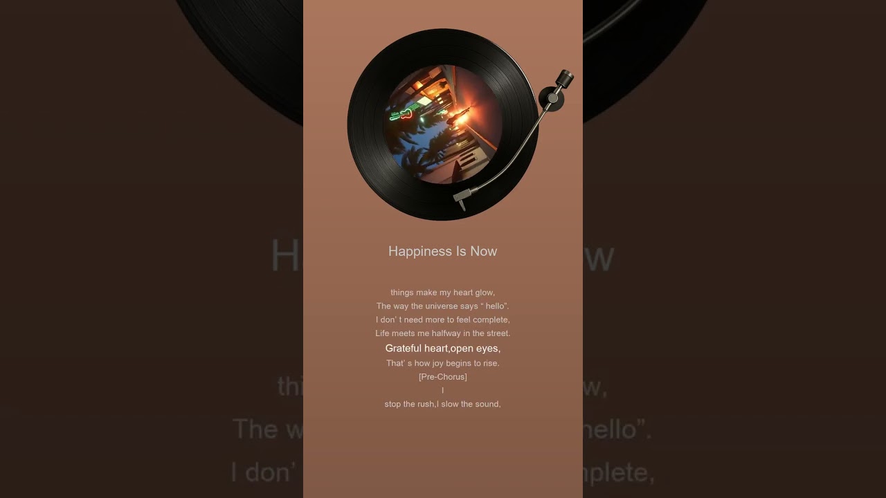 Happiness Is Now (Male version)