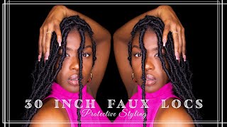 Crowns: Failing at Faux Locs | Protective Styles | BEGINNER | MCQN