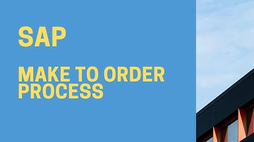 What is MTO in SAP | SAP Production Planning & Execution (Make to Order) | SAP MTO | SAP Demo