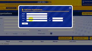 Organizations Add New