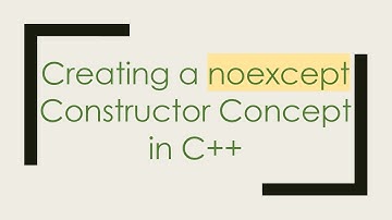 Creating a noexcept Constructor Concept in C++