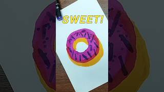How to Draw a DONUT. Step By Step