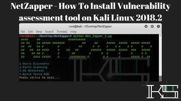 NetZapper - How To Install Vulnerability assessment tool on Kali Linux 2018.2