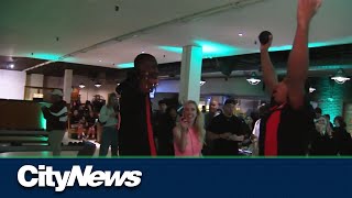 Bowling with Raptors’ Scottie Barnes and Chris Boucher