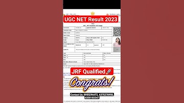UGC NET JRF Result 2023 December | JRFAdda के Students ने किया कमाल #shorts #shortsvideo #jrf2023