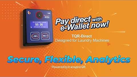 TQR DIRECT E-Wallet Payment Terminal for Coin Operated Laundry