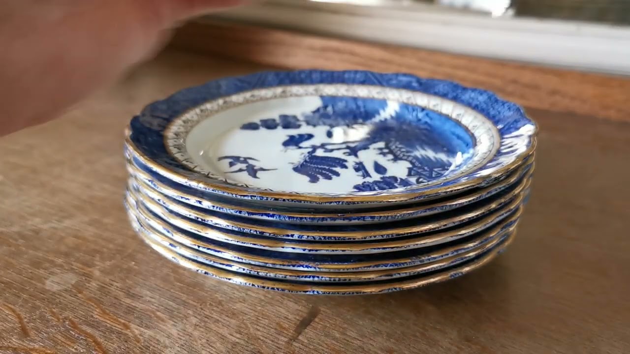 Booths Real Old Willow Blue and White China 6.75-inch Side Plate
