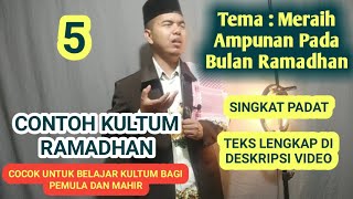 Contoh Kultum Ramadhan Singkat, Meraih Ampunan Pada Bulan Ramadhan, Kuliah Subuh, ceramah tarawih.