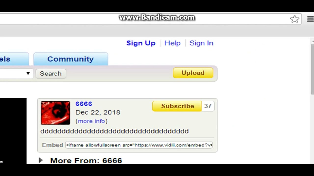 Username 666 on VidLii (Original) - YouTube