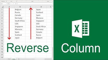 How to Reverse or Flip a Column in Excel
