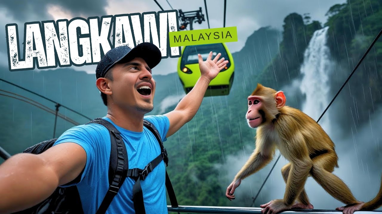 World’s HIGHEST Cable Car? - Langkawi Malaysia (Waterfall & Monkeys! ) | KL to Afghanistan - EP04