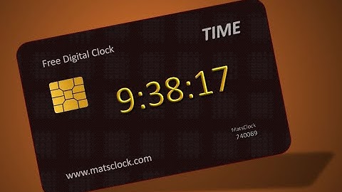 MatsClock 240069 - Free Digital Clock for PowerPoint Presentation Slides
