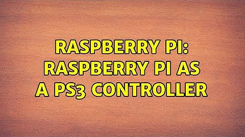 Raspberry Pi: Raspberry Pi as a PS3 controller