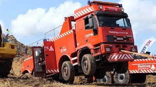 Iveco Eurotrakker 8x8 Flying High to Pull one of the Biggest Stones in Denmark | Hundborg Stenen