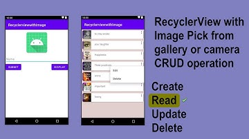 Android Studio CRUD | #2 | Display Data In RecyclerView with image | RecyclerView CRUD with image