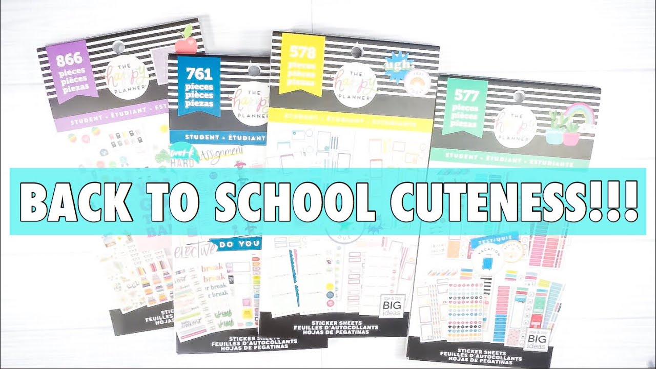 NEW RELEASE MAMBI STUDENT STICKER BOOKS | HAPPY PLANNER STICKER FLIP THROUGH