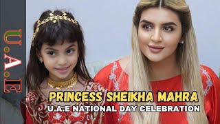 Dubai Royals: Dubai Princess Sheikha Mahra 👑| U.A.E National Day Celebrations #sheikhamahra #style