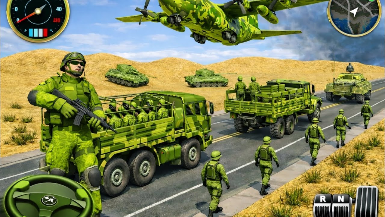 Army Truck Driving Cargo Games – US Offroad Army Truck Simulator 3D 2025 | Android Gameplay