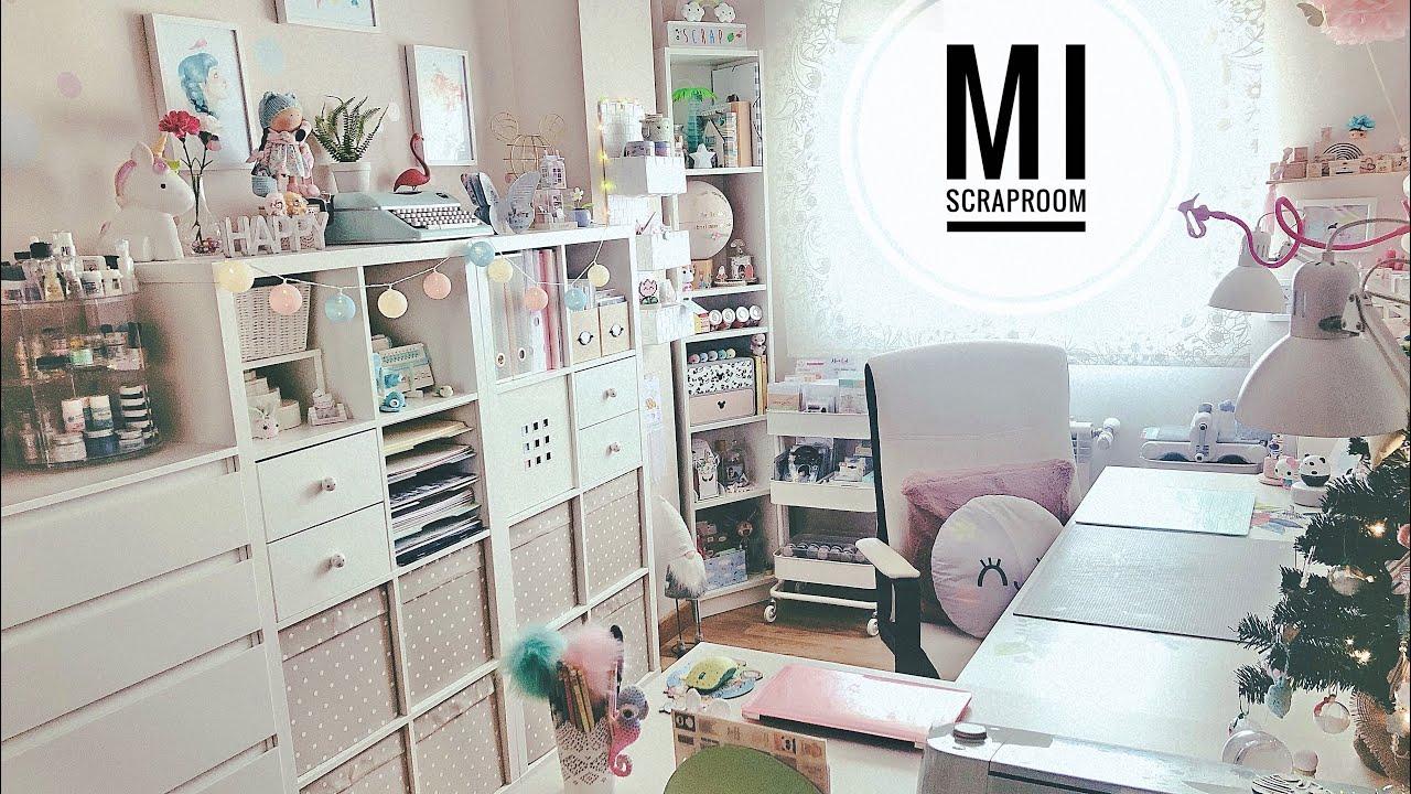 MI SCRAPROOM / MI CRAFTROOM / STUDIO TOUR (actualizada) Ideas, organización... ¡Te enseño todo! 🤩