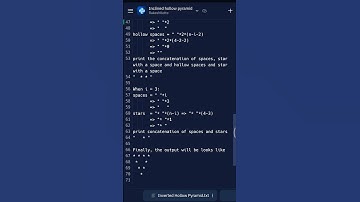 Print inverted hollow pyramid * pattern in python | #python #coding #pattern #tutorial #programming