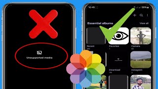 갤러리 문제 Android 2024에서 지원되지 않는 미디어를 수정하는 방법