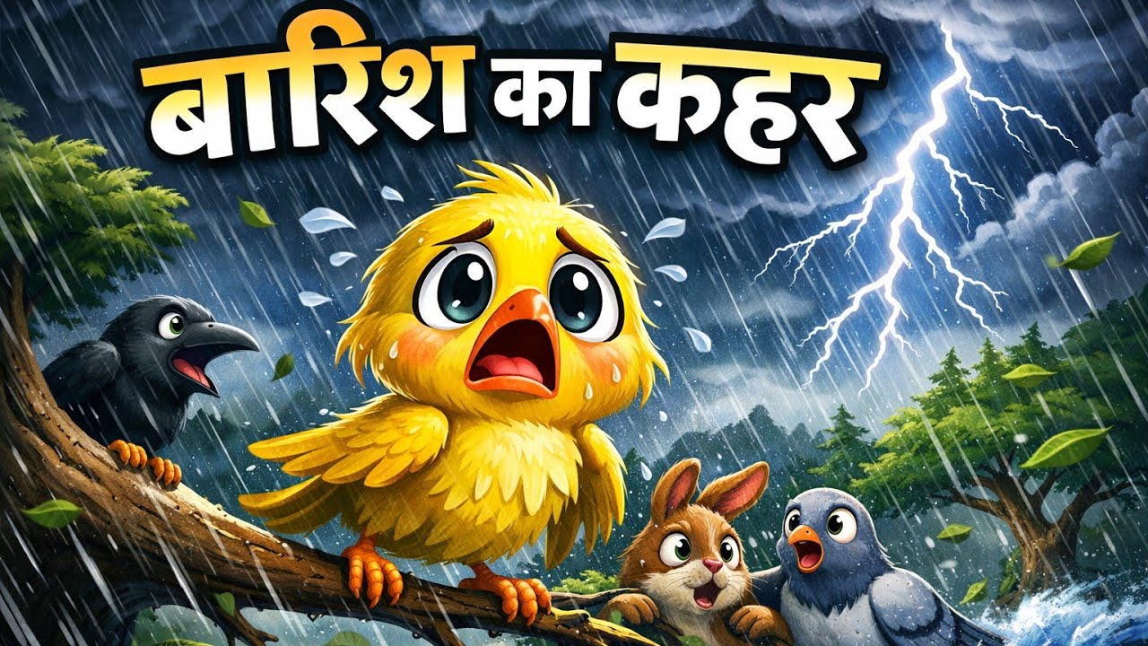 रानी चिड़िया और बारिश की कहानी I kalu kauwa kahani I moral story