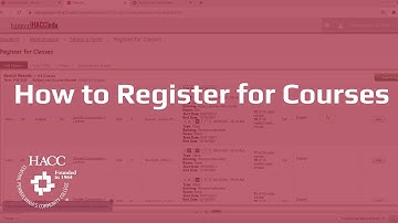 How to Register for Courses at HACC, Central Pennsylvania
