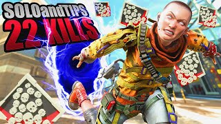 Wraith SOLO 22 KILLS and 4,300 Damage Apex Legends Gameplay Season 15