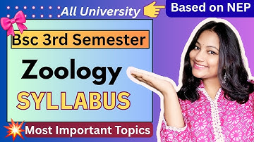 BSc 3rd Semester Zoology Syllabus 2025 📚 | All University NEP Based + Important Topics