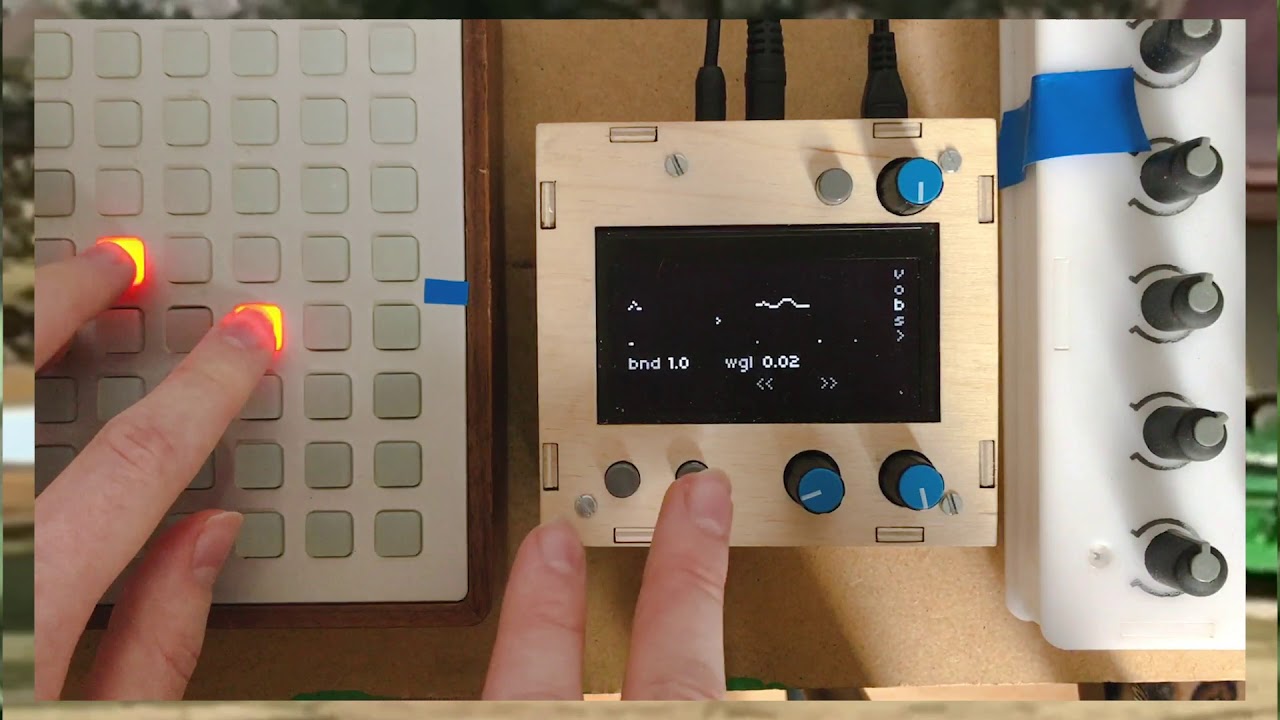 wrms (dual echo loopers for monome norns) - YouTube