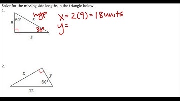 9.3 Special Right Triangles 30-60-90 Video 1