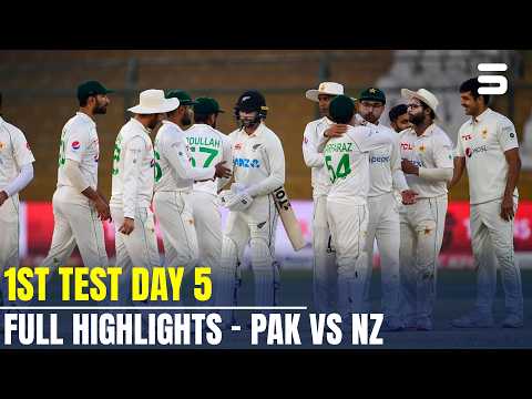 Day 5 Full Highlights | Pakistan vs New Zealand | 1st Test 2022 | MZ2J