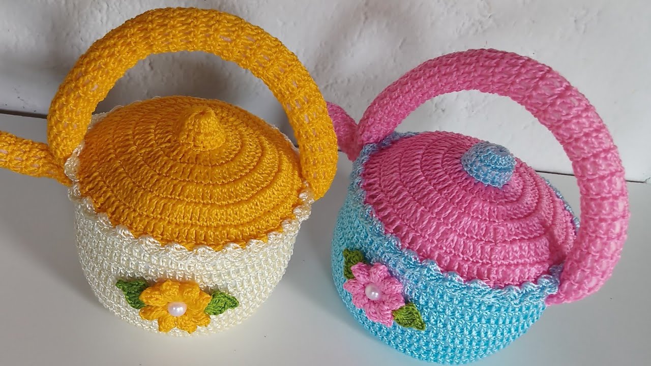 CHALEIRA EM CROCHÊ RECICLADA/passo a passo/reciclando garrafa pet