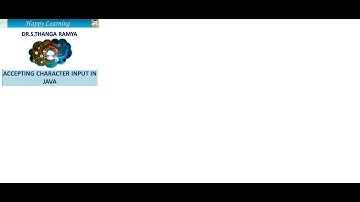 Accepting Character input in Java - A simple Java Program