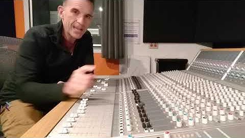 Introduction to the Audient large format analog console in Studio A.