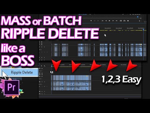 Mass Ripple Delete Like a Boss in Adobe Premiere ALL VERSIONS