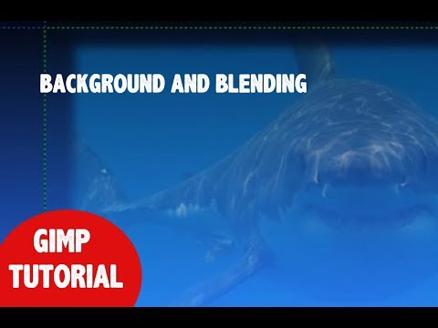 GIMP - Background and blending