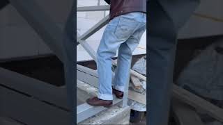 Man Falls While Navigating a Construction Site Unsteadily
