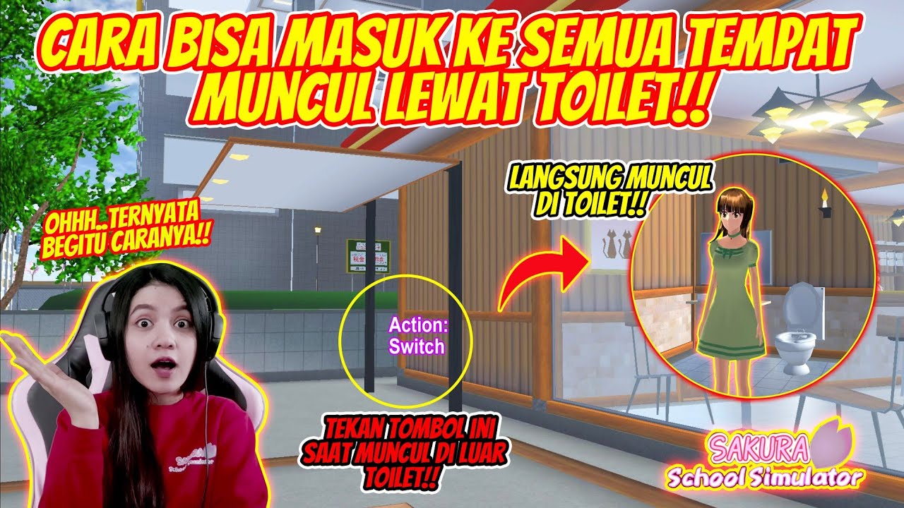 BISA MASUK KE SEMUA TEMPAT LEWAT TOILET!! PENJUALNYA AUTO KAGET!! SAKURA SCHOOL SIMULATOR - PART 233
