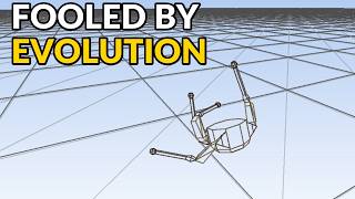 Four-Legged Robot Cheats the Fitness Function | Evolution Simulation, Genetic Programming