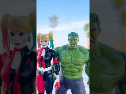 Hulk anh Harley Quinn choose yes or no | Marvel Toys #shortvideo #marvel #spiderman