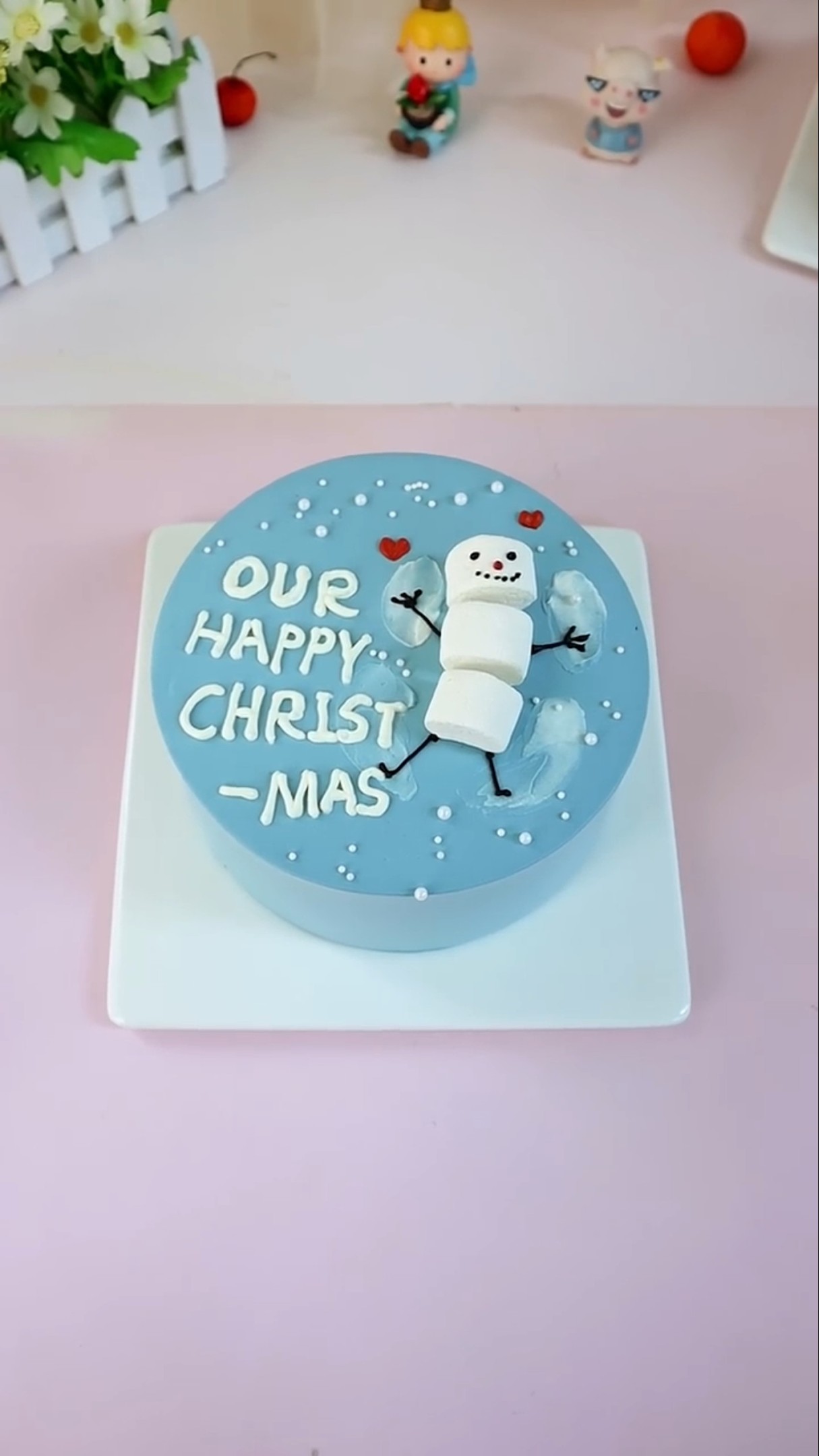 Cake training Bread and cake professional baking training Cake baking teaching Gaga simple christmas