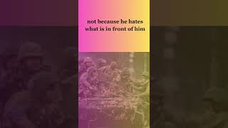 The true soldier fights because he loves what is behind him